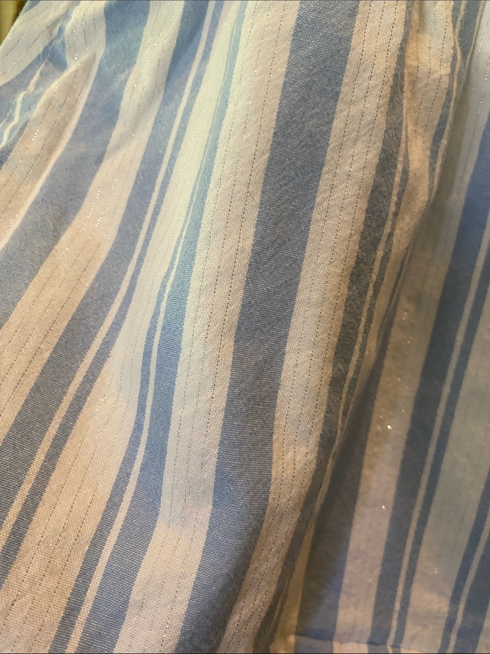 Penelope Mack blue & white striped toddler dress featuring a pink bow - SZ 2T - Picture 2 of 10